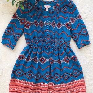 GB Girls Aztec Print Medium Dress